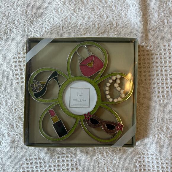 Sonoma Other - Girly Girls Novetly Frame Lipstick, Purse, Jewelry and Floral Design